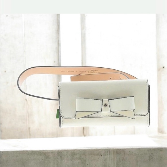 Kate Spade Ivory Belt Bag with Bow - Picture 2 of 5